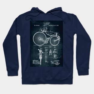 Velocipede patent Hoodie